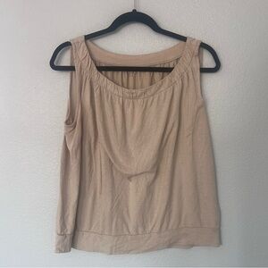 LOFT Cream Tank Top Size Large